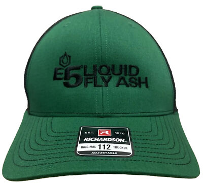 E5 Liquid Fly Ash Concrete Additive Maintainer Portland Green Mesh Snapback Cap