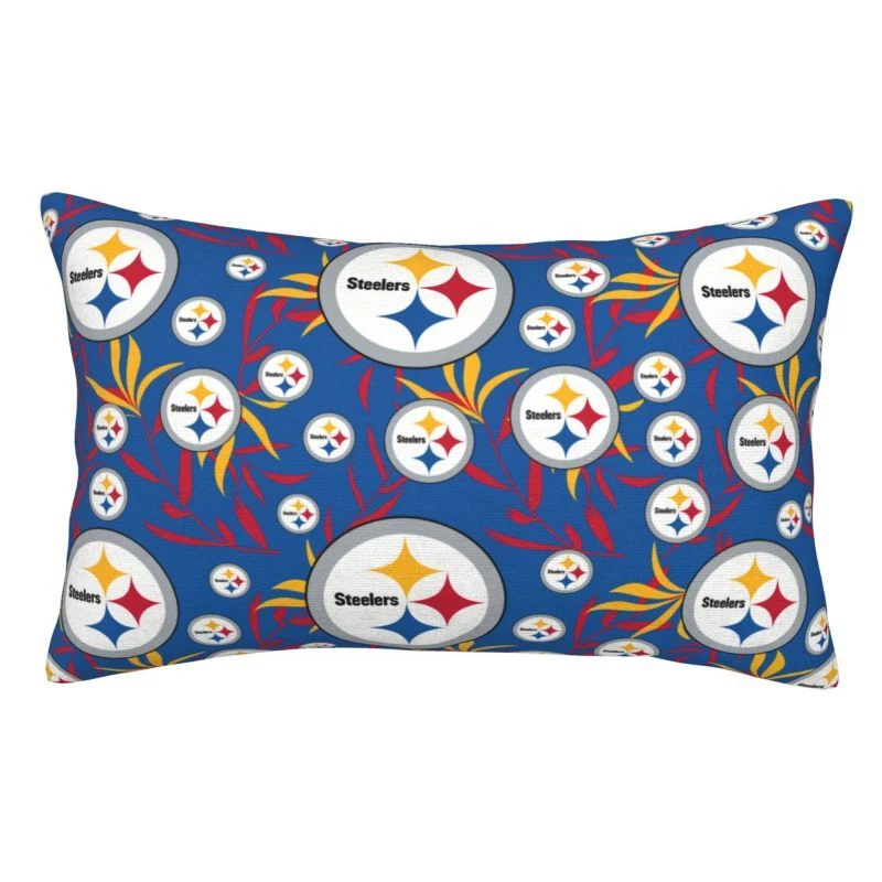 Funda de almohada estampada de 2 caras Steelers Pittsburgh ventiladores ropa de cama funda de almohada 20x30" Foto 4 de 4