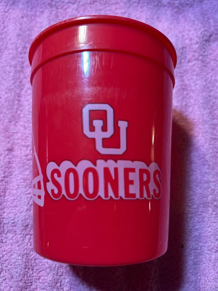 Vintage Plastic Collector Stadium Cup Oklahoma Sooners OU Norman - Image 2 of 4