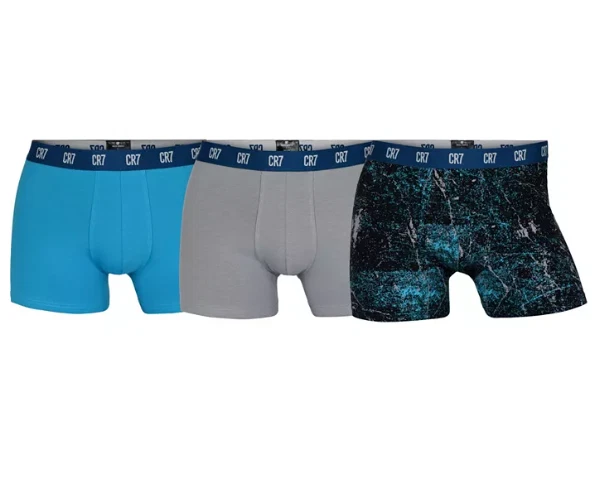 NEW Cristiano Ronaldo CR7 Men’s Underwear 3-Pack Trunk Cotton Stretch Boxers