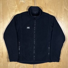 Helly Hansen Fleece Jacket Mens Black Large Work Wear Zip Up 