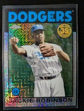 2021 Topps Jackie Robinson #86BC-88 1986 Chrome Silver Pack Brooklyn Dodgers