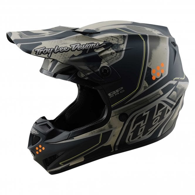 Troy Lee MX25 Motocross Helmet Unisex - GP Pro MIPS - Trooper Black, Caper img