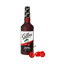 Cherry Syrup with Real Sugar, Maraschino Drink Flavoring Syrups for Cocktails, D