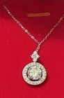 New 6.5mm One Ct. Moissanite Necklace GRA Certified — photo 1