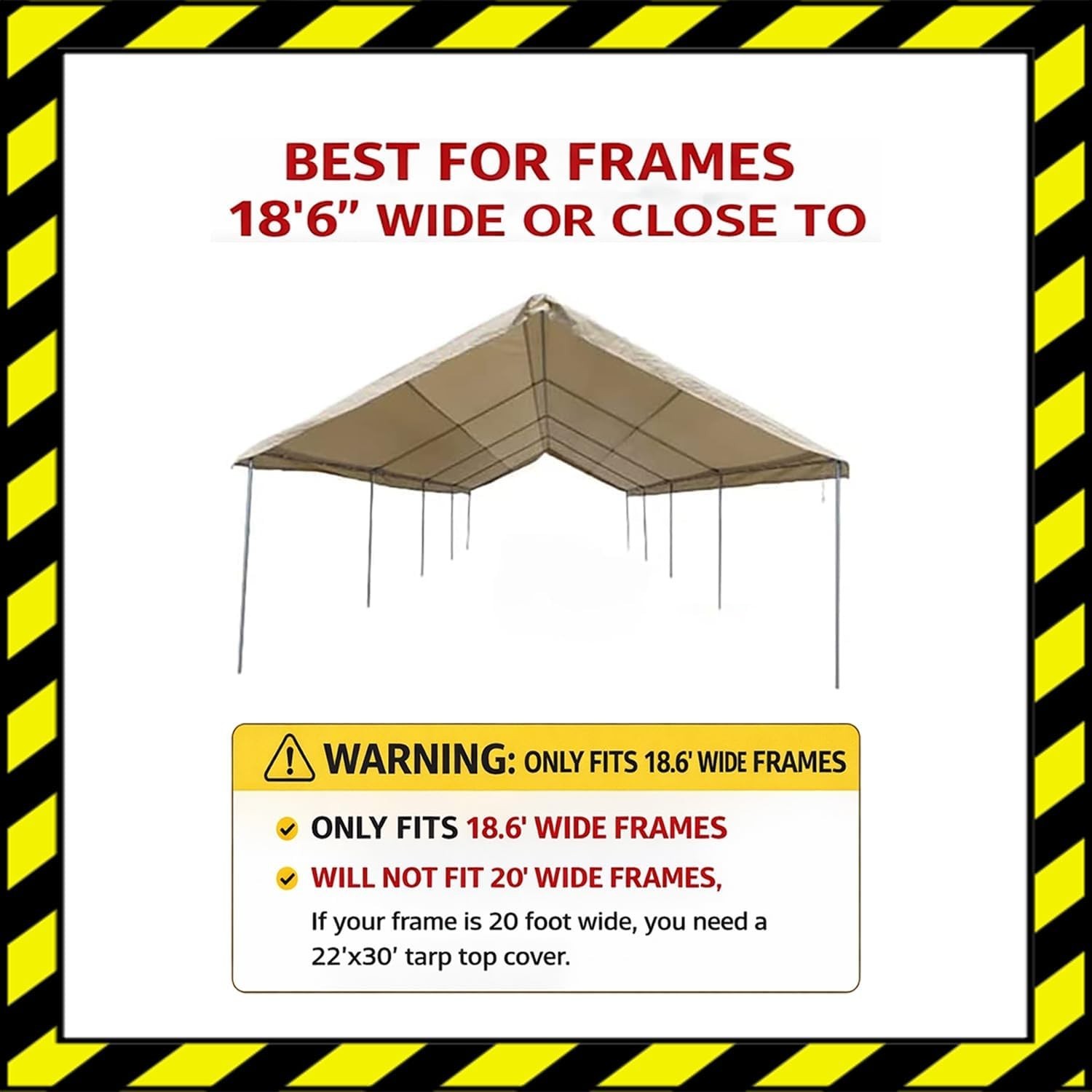 Party Tent Replacement Canopy Tarp Set (Top and Side Paneling) 5pc
