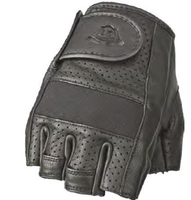 Highway 21 #5884 489-0018~5 Half Jab Perforated Leather Gloves XL Black