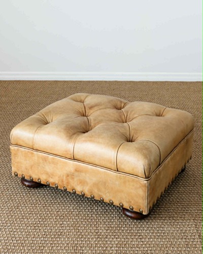 Vintage Ralph Lauren Leather Writer's Ottoman