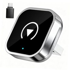 Wireless CarPlay and Android Auto Adapter, Ultra-Compact Aluminum Design with