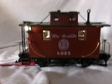 G Scale LGB Two Axle 4065Go1 "Rio Grande " Red Caboose w/Custom Anti Flicker