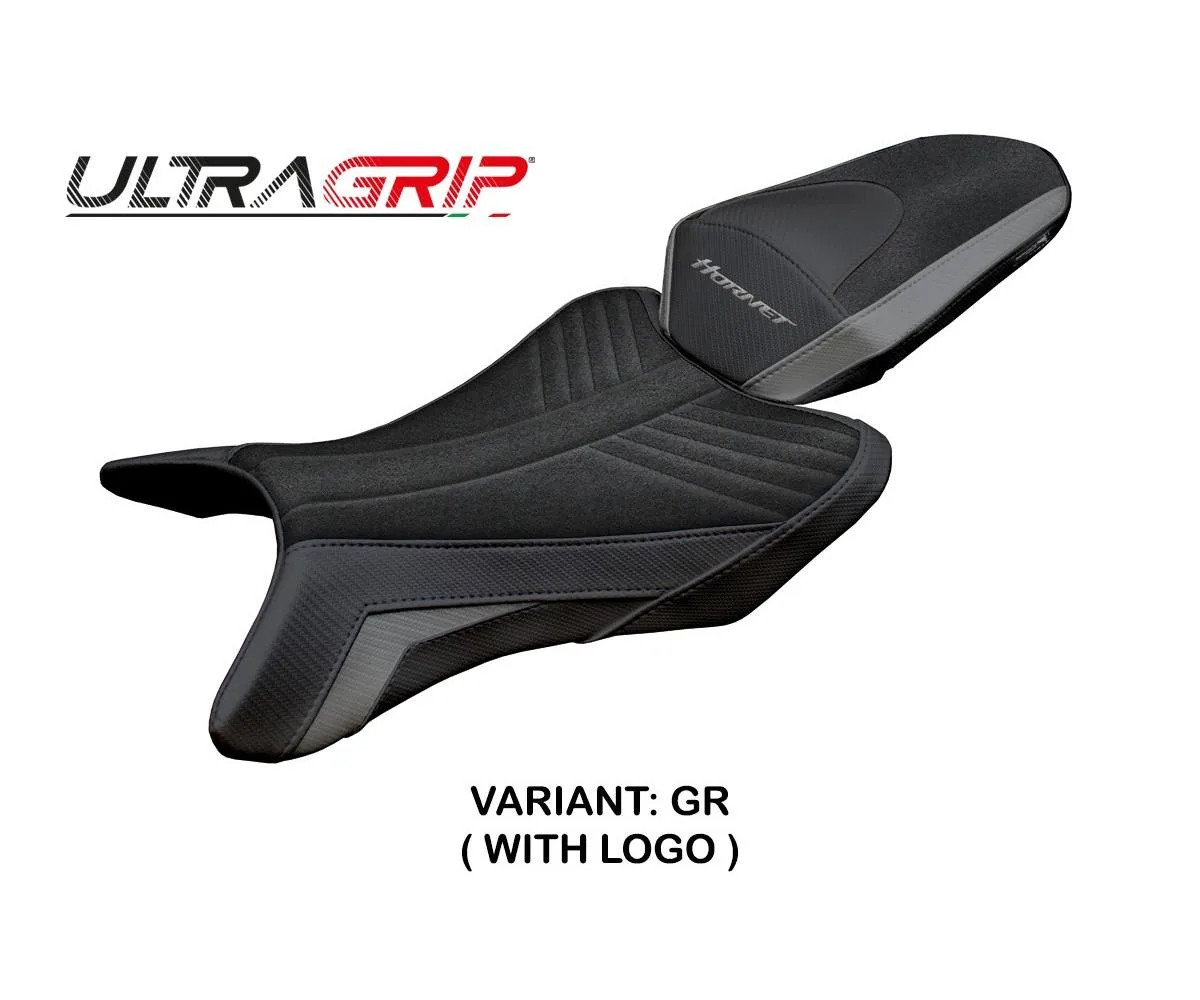 Seat cover Manuel UGrip Gray + logo Tpz comp HONDA CB 1000 HORNET 2025 2026