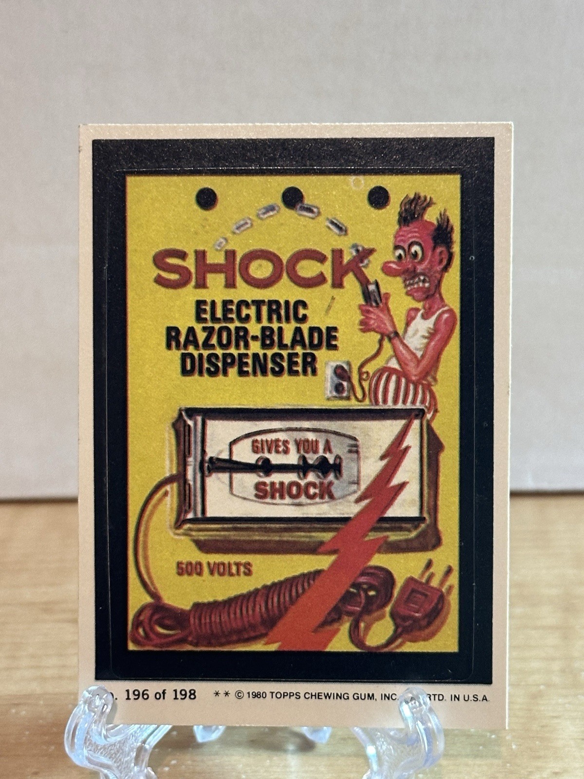 1980 Topps Wacky Packages (3rd Series Rerun) #196 Shock