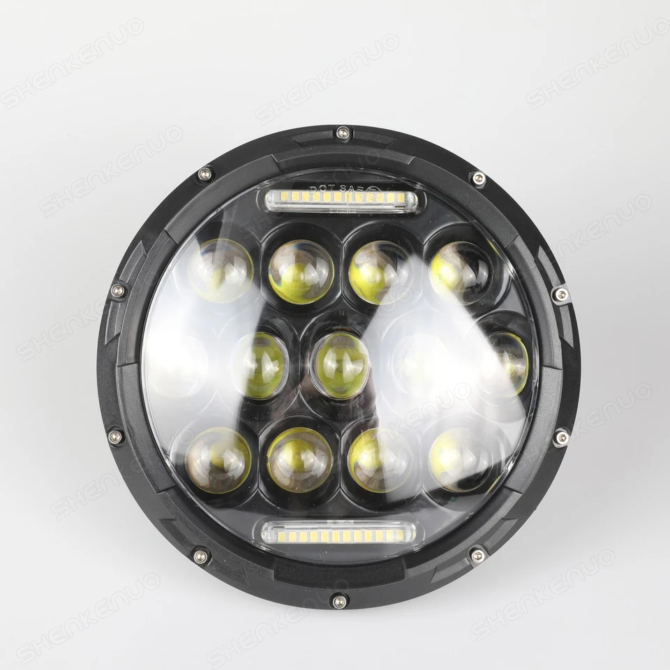 Faros LED redondos de 7 pulgadas de 1 pieza ojos de ángulo halo para Honda CB600F 2004-2007 Foto 2 de 4