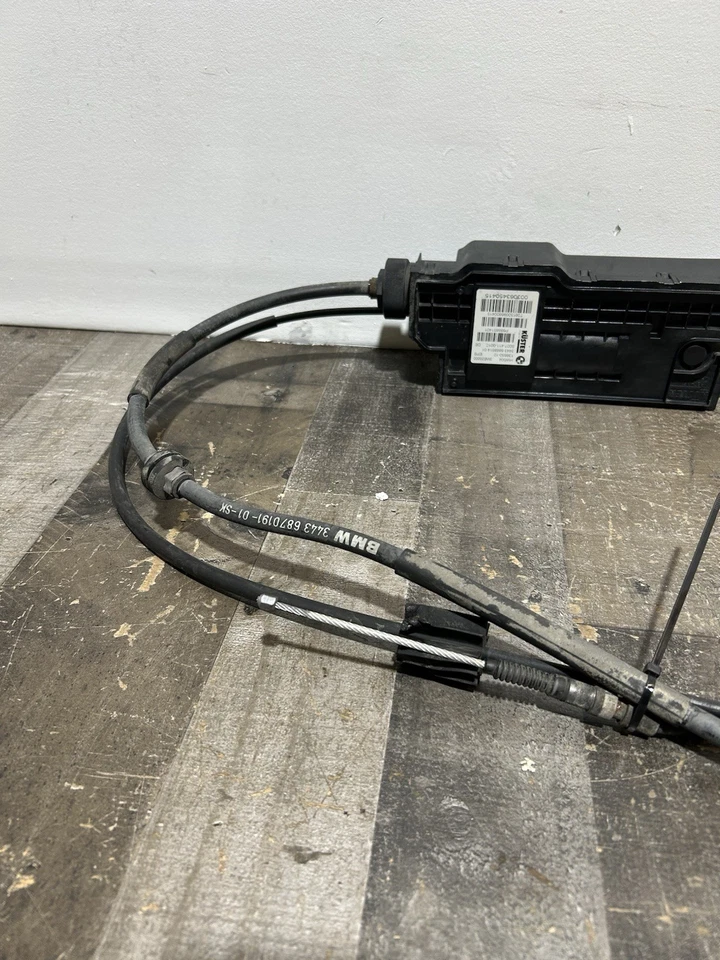BMW X5 X6 F15F16 35i 50i 2014-2018 actuador de freno de estacionamiento eléctrico con cables OEM Foto 2 de 4
