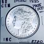 1885 BU GEM MORGAN SILVER DOLLAR UNC MS+++ U.S. MINT RARE COIN 8580