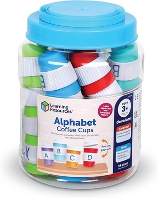 Learning Resources Alphabet Kaffeetassen Vorschule Lernen ABC passendes Spiel