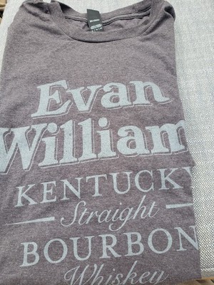 New. XL Evan Williams Kentucky Bourbon T-Shirt, Grey