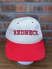 Vintage Redneck Jeff Foxworthy Embroidered Logo Red USA Made SnapBack Hat