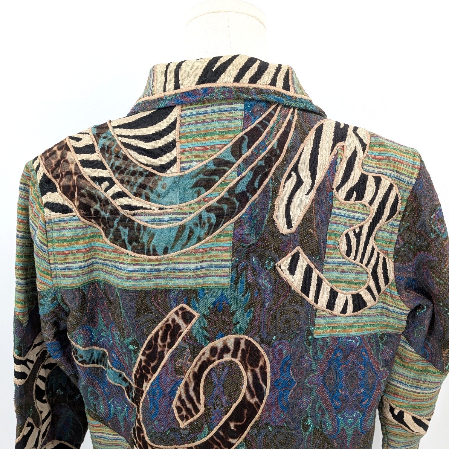 Anu Natural Life Patchwork Jacket M Tapestry Safa… - image 6