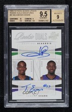 2009 Season Update /49 Rodrigue Beaubois Tyreke Evans BGS 9.5 GEM MINT Auto e8i