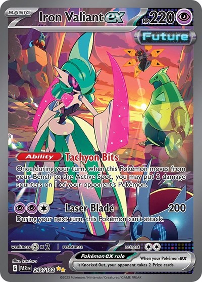 Pokemon Iron Valiant ex (249/337) Paradox Rift LP HOLO