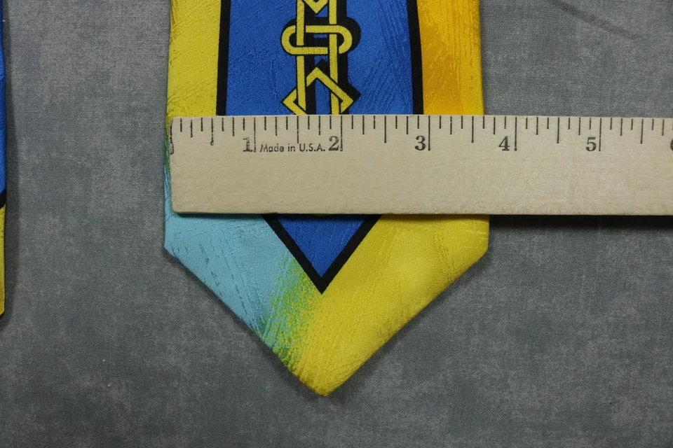 Rush Limbaugh No Boundaries Hombres Corbata de Seda Padre Hijo Conjunto Cadena Azul Amarilla Foto 3 de 4