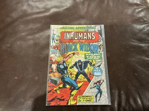 VTG COMIC BOOK MARVEL-Amazing Adventures #8 Inhumans Black Widow Thor 1971