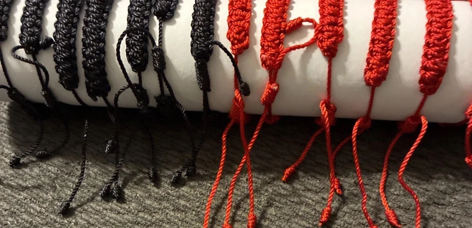 Lot Of 12 Bracelets 6 Black St Jude And 6 Red Virgin Of Guadalupe Bracelets New - Image 4 of 4