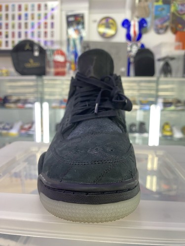 Air Jordan 4 Retro x KAWS Men's Basketball Shoes 2017 Black/Glow 930155-001 - Picture 3 of 13