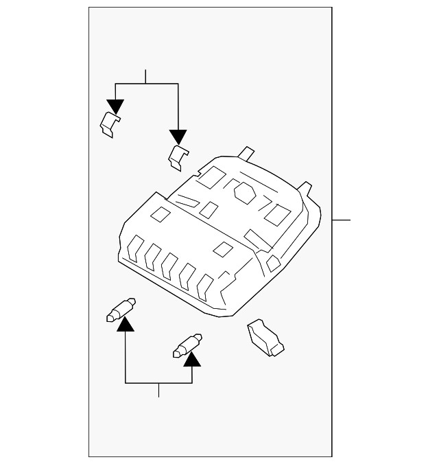 Lámpara de techo para Hyundai Santa Fe, 2019-2020 (P/N 92810-S1000-YGE)