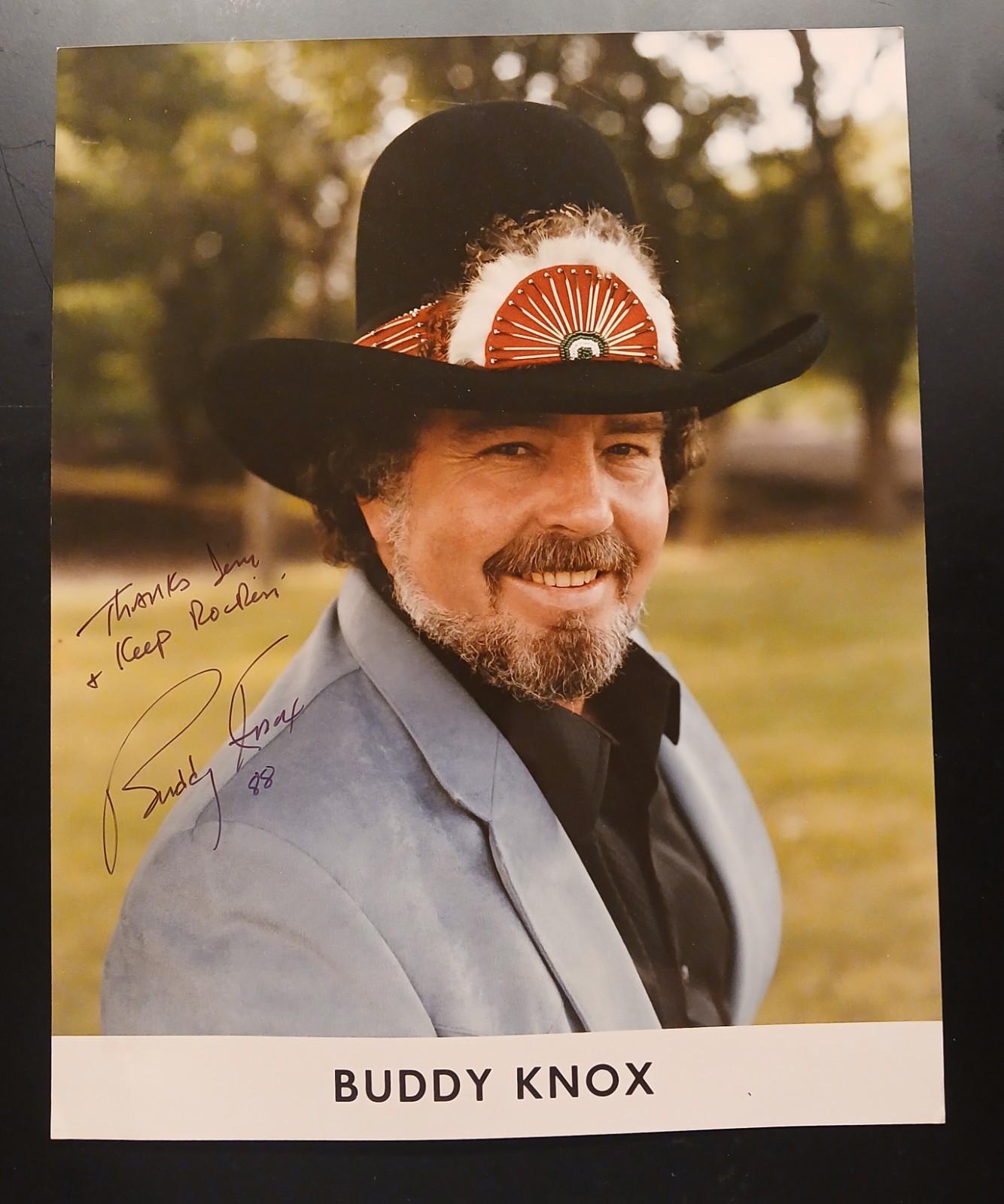 BUDDY KNOX 8x10 Autographed photo