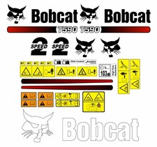 Bobcat T590 590 Track Loader Kompaktlader Lader Aufkleber Set Decals
