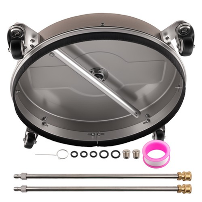 #ad #ad 4000PSI 18quot; Pressure Washer Surface Cleaner Dual Nozzle Steel 2 Extention Wands $86.99