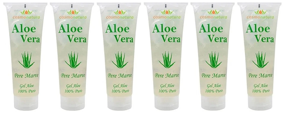 Pere Marve Aloe Vera Gel 100 % Beruhigend Hautpflege Aftersun Euterpflege 6x250