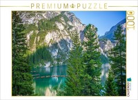 Calvendo Puzzle Boats On Lake Braies | 1000 Pieces, Finished Size 25.2 × 18.9 In