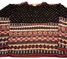 VTG L.L.  Bean 100 Shetland Wood Pullover Sweater  XL