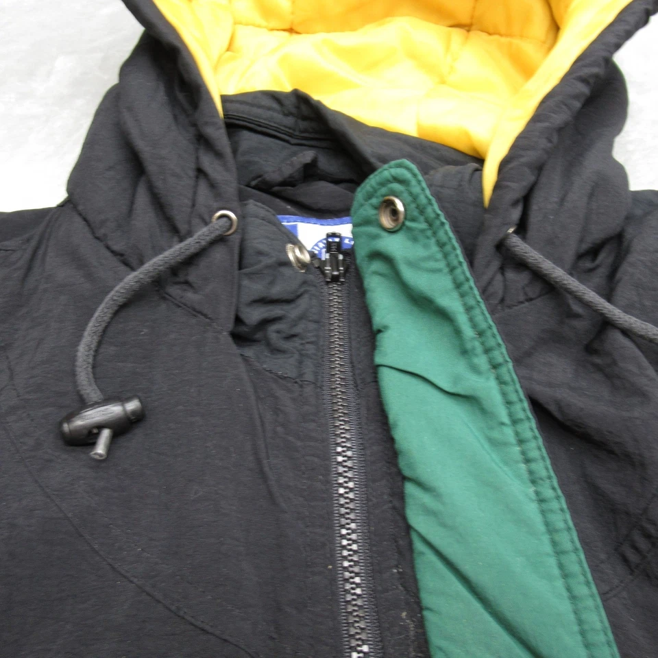 Chaqueta De Colección Green Bay Packers Hombres XXL Starter NFL Negra Con Capucha NFL 90s RARA Foto 4 de 4