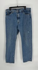 Men  s Vtg Orange Tab Levi  s 505 Regular Fit Straight Leg 38 X 32 Jeans 1997 Y2K