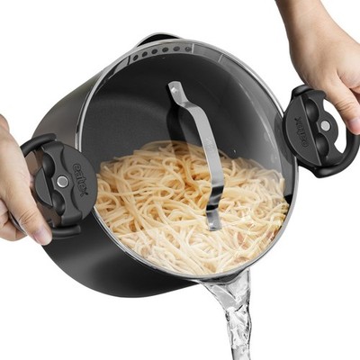 EATEX Pasta Pot with Strainer Lid - 5 Quart Multipurpose Stock Pot
