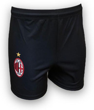 PANTALONCINI PANTALONCINO MILAN UFFICIALE REPLICA Adulto Uomo Bambino NERO