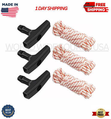 #ad 3x Pull Cord 10ft 9 64in 3.5mm with Handle for STIHL Honda Poulan Briggs $10.19