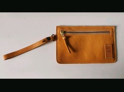 Portland Leather Goods Havana Adriana Clutch Tasche Cognac Leder