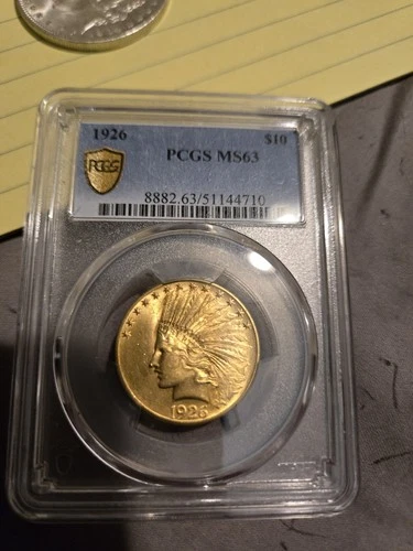 1926 U.S. $10 Indian Head Gold--PCGS MS63