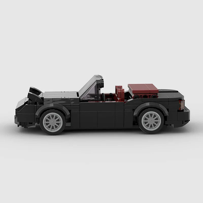 MOC LEGO Car: Mazda MX-5 Miata Black Building Blocks Set (305 Pcs