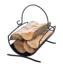 FRAMADO, Holzkorb für Kaminholz, Kaminholzkorb aus Metall, Holzlager CULLA