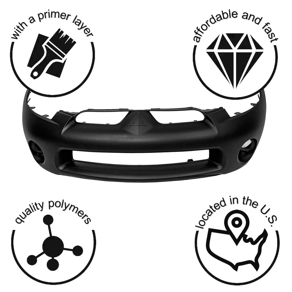 2006 2007 年 2007 年三菱 Eclipse 06 07 08 前底漆防撞罩 — 第 3/4 张图片