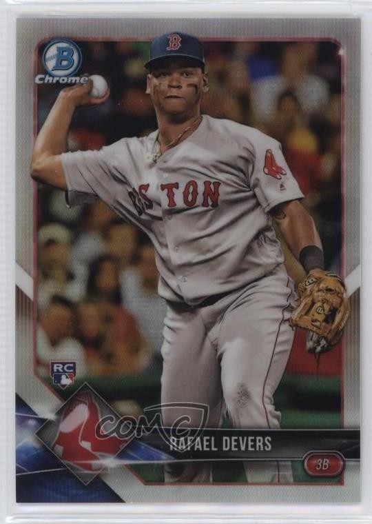 2018 Bowman Chrome Refractor 102/499 Rafael Devers #8 Rookie RC 3qw