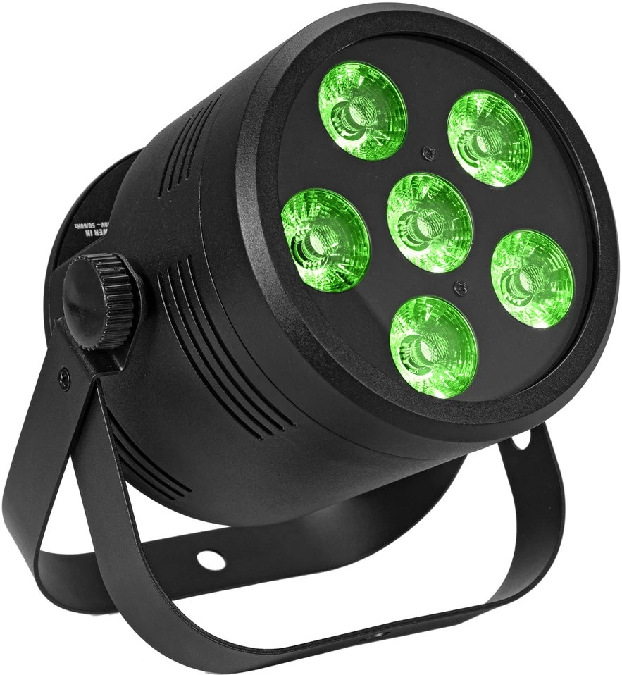 Eurolite LED Silent Par 6 QCL Floor sw Uplighting Licht Spot RGB WW Schwarz