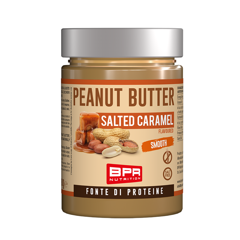 BPR PEANUT BUTTER SALTED CARAMEL SMOOTH BURRO D'ARACHIDI GUSTO CARAMELLO SALATO