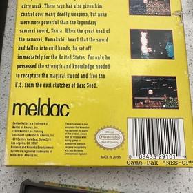 Zombie Nation COMPLETE (CIB) Nintendo NES AUTHENTIC TESTED WORKING CLEAN